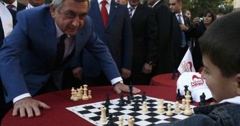 Checkmate: How Serzh Sargsyan Cornered His Foes – and Won Sargsyan_playing_chess_with_a_child_eMedia.am-The_Armenite