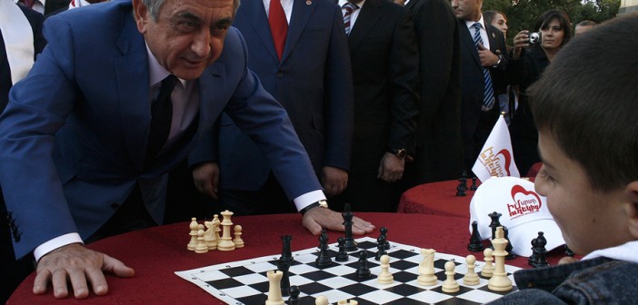 Checkmate: How Serzh Sargsyan Cornered His Foes – and Won Sargsyan_playing_chess_with_a_child_eMedia.am-The_Armenite