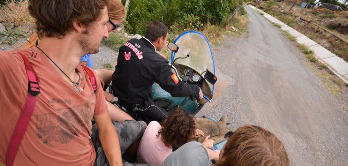 Hitchhiking in Hayastan: A Bucket of Plums and Four People to a Sidecar Hitchhiking in Armenia - The Armenite